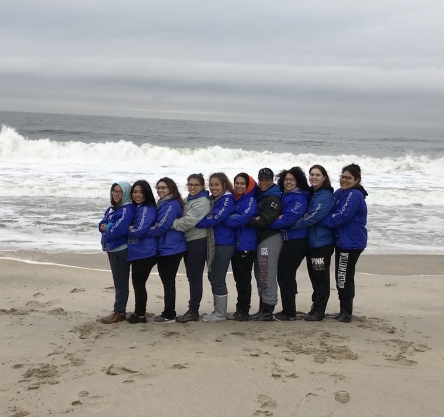 Beach Sweeps together as sisters